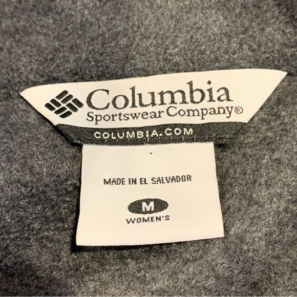 Columbia Gray Fleece Full Zip-up Jacket Size Medium - Picture 9 of 10